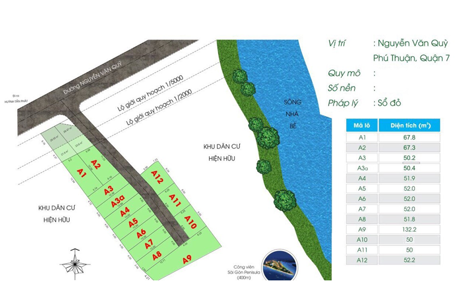 Đất nền sổ đỏ MT Nguyễn Văn Quỳ, Quận 7